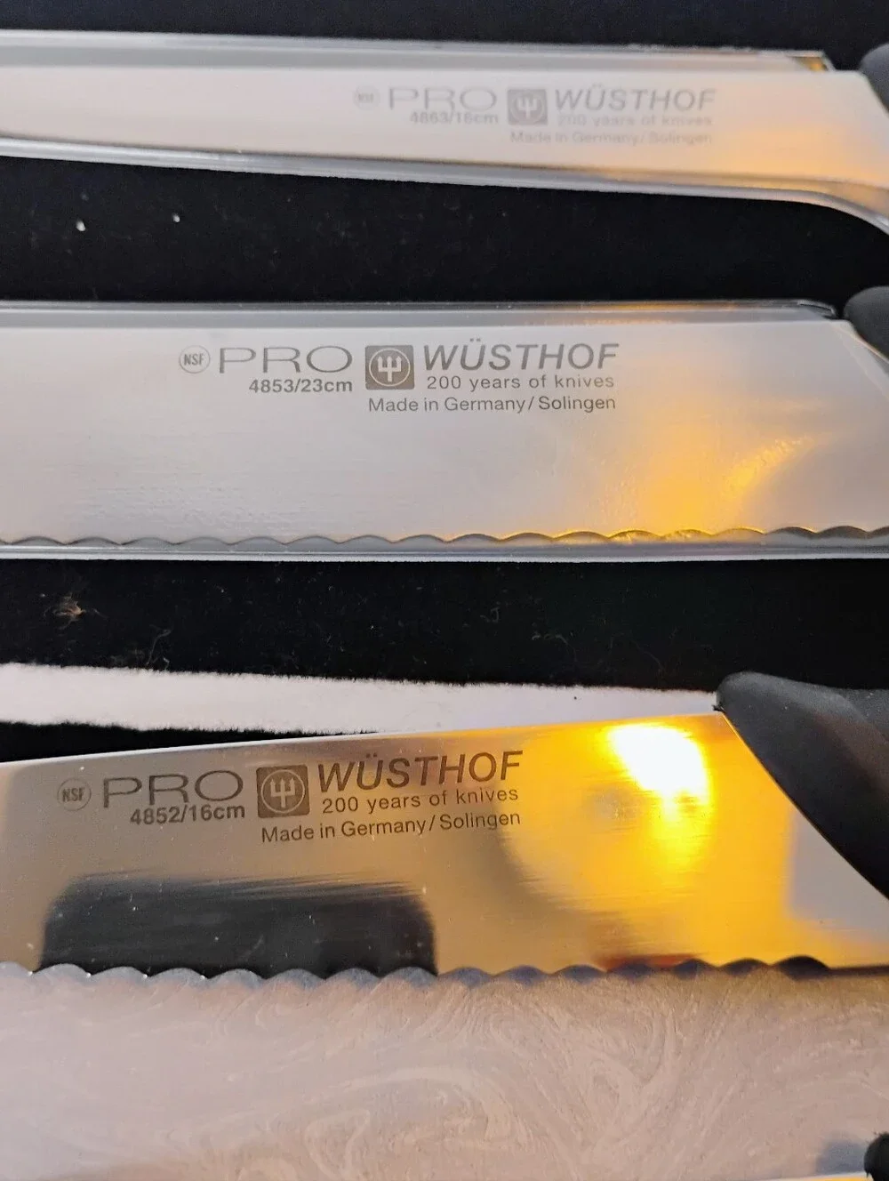5-piece Wusthof Pro Cutlery Set Roll Up Carrying Case With Handle Various Sizes